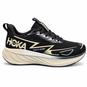 HOKA Running Black/Gold Shoe